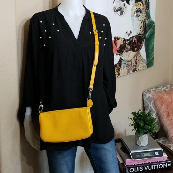 Louis Vuitton Handbags - LOUIS VUITTON EPI CITRON YELLOW NM POCHETTE XBODY